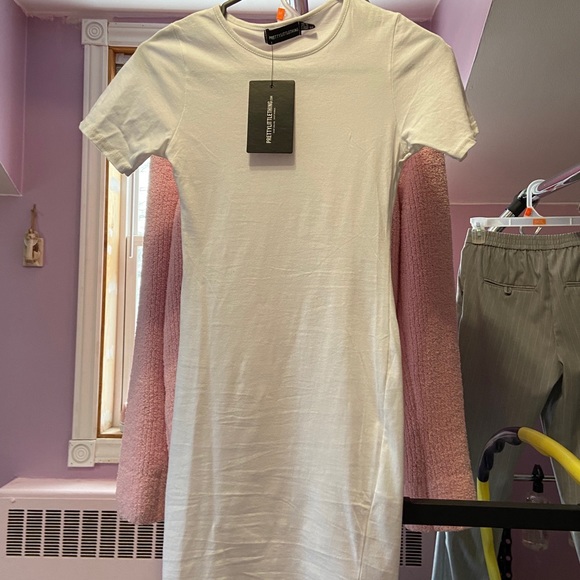 White PLT T-Shirt Dress - Picture 1 of 2